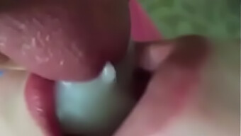 Redhead Swallows Cum In Oral Cumplay Video