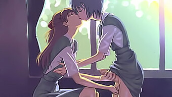 Intense Ear Kissing And Soft Moans In This Cute Anime Hentai Video