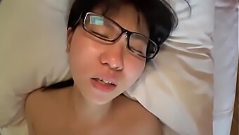 Teen With Glasses Gets Fucked Hard